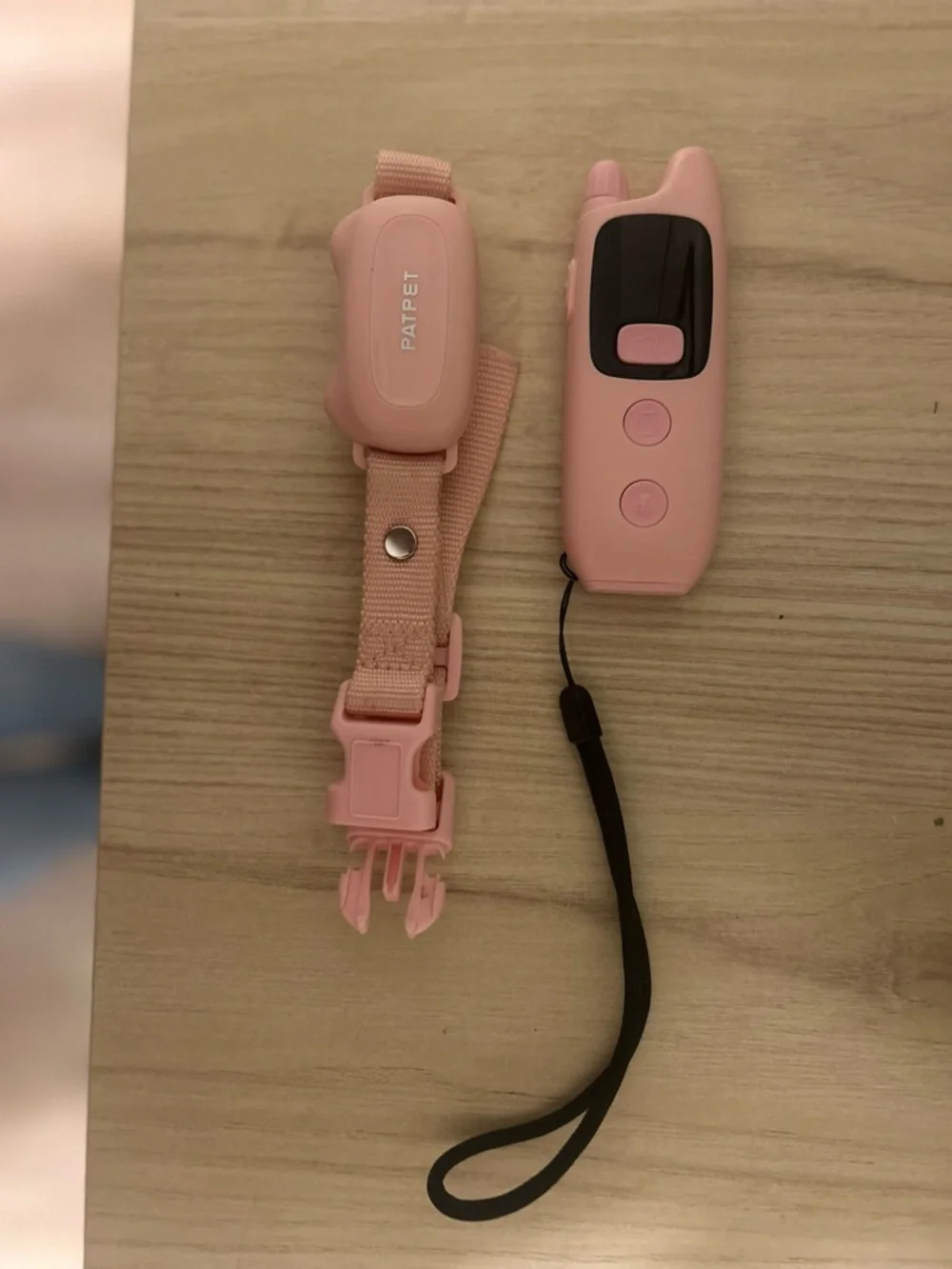 Pink Remote Training Collar with Handheld Controller